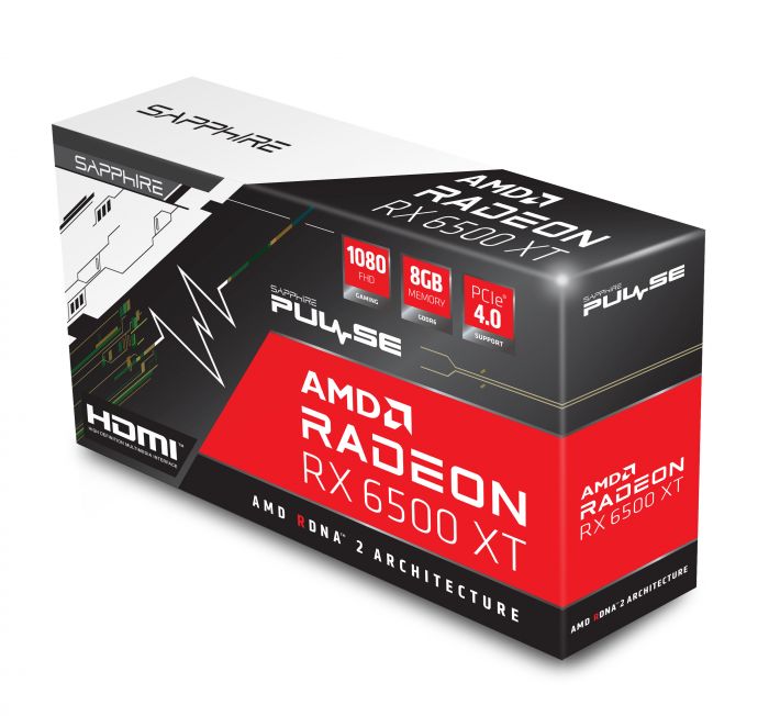 Відеокарта SAPPHIRE Radeon RX 6500 XT 8GB GDDR6 PULSE GAMING OC