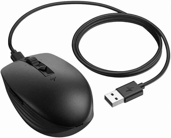 Миша HP 710 Rechargeable Silent, USB-A/WL/BT, чорний