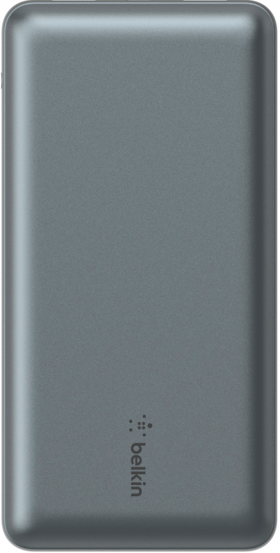 Акумулятор портативний літій-іонний Power Bank Belkin 20000мА·год, 15Вт, 2хUSB-A/USB-C, cірий