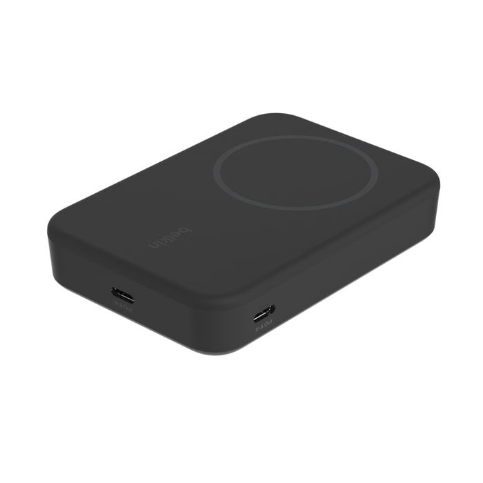 Акумулятор портативний літій-іонний Power Bank Belkin 10000мА·год, 15Вт, MagSafe Qi2, чорний