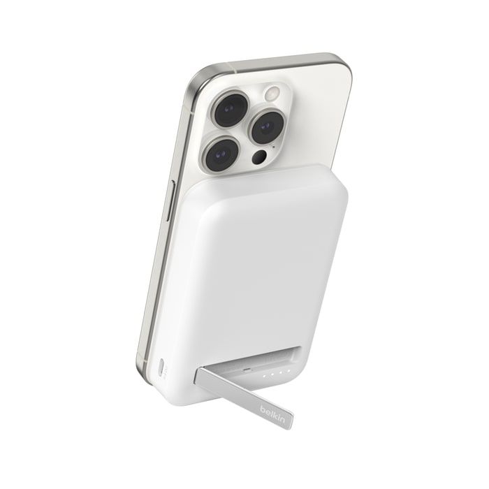 Акумулятор портативний літій-іонний Power Bank Belkin 10000мА·год, 15Вт, MagSafe Qi2, білий