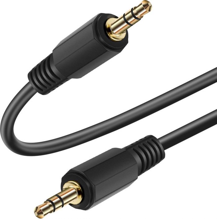 Кабель jack 3.5 > jack 3.5 (M/M) Belkin 1м, чорний