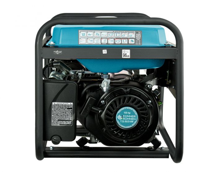 Генератор бензиновий Konner&Sohnen KS 10000E-3, 400В, 7.5кВт, 3 фази, електростартер, 88кг