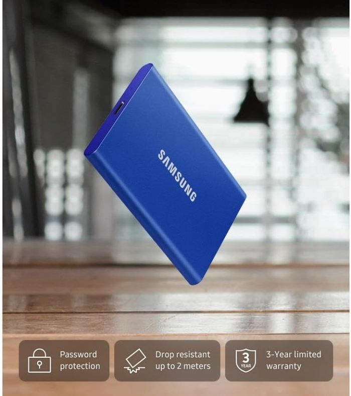 Портативний SSD Samsung 4TB USB 3.2 Gen 2 Type-C T7 Shield