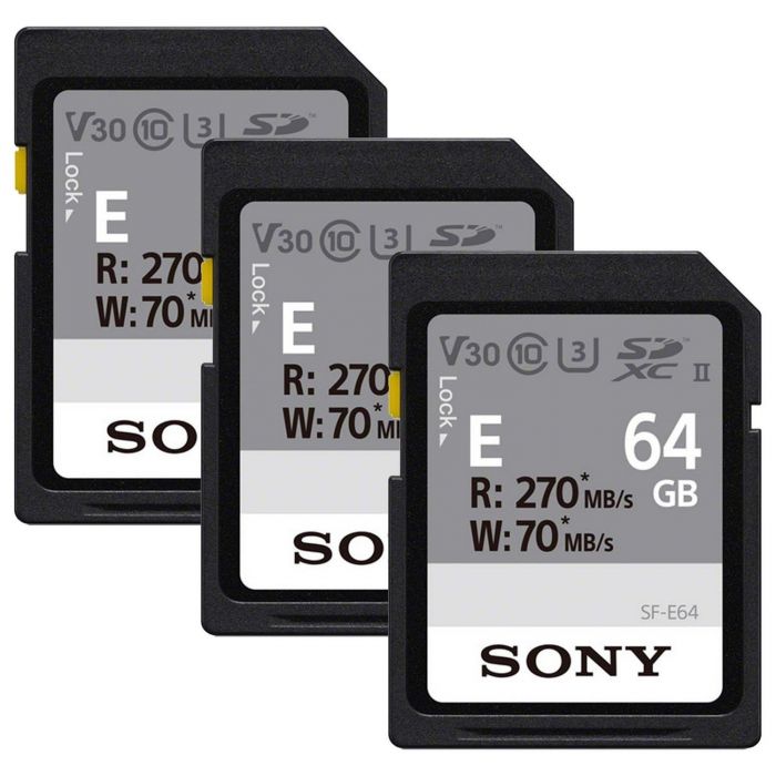 Карта пам'яті Sony SDXC  128GB C10 UHS-II U3 V60 R270/W100MB/s Entry