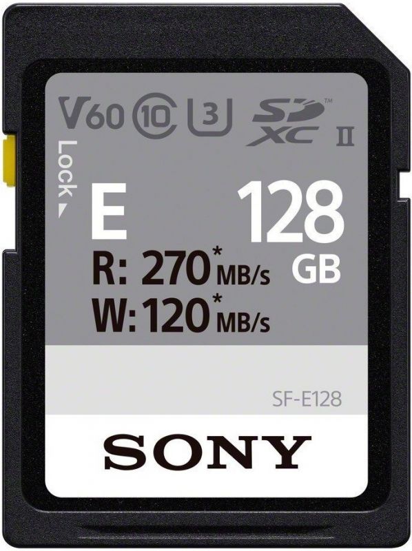 Карта пам'яті Sony SDXC  128GB C10 UHS-II U3 V60 R270/W100MB/s Entry