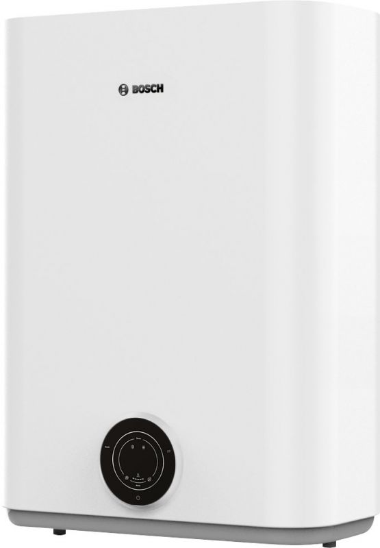 Водонагрівач електр. BOSCH плаский слім Tronic 3500, 80л, 1.5кВт, ун. монтаж, електр. кер-ння, B, білий