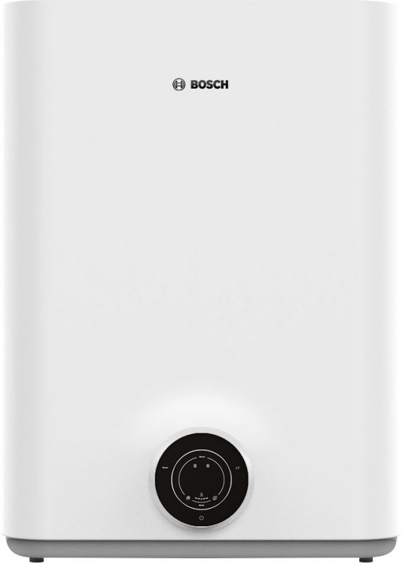 Водонагрівач електр. BOSCH плаский слім Tronic 3500, 80л, 1.5кВт, ун. монтаж, електр. кер-ння, B, білий