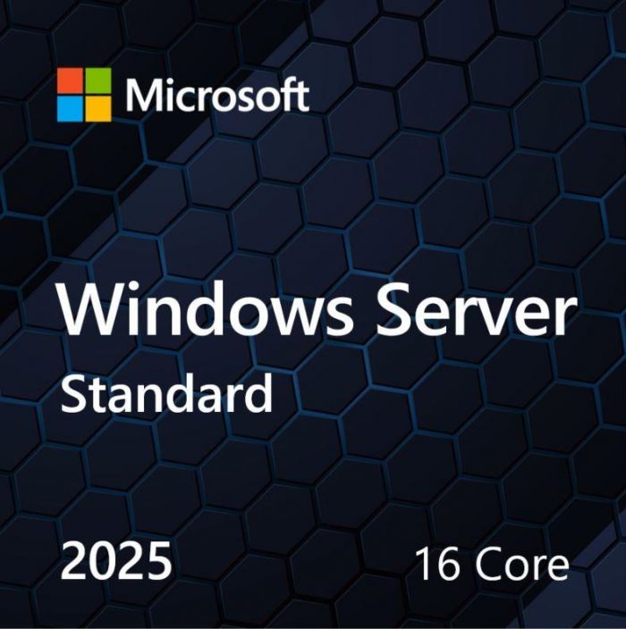 Примірник ПЗ Microsoft Windows Server 2025 Standard 16 Core англ, ОЕМ на DVD носії