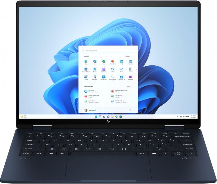 Ноутбук HP ENVY x360 14-fc0018ua 14" WUXGA IPS Touch, Intel U5-125U, 16GB, F512GB, UMA, Win11, синій