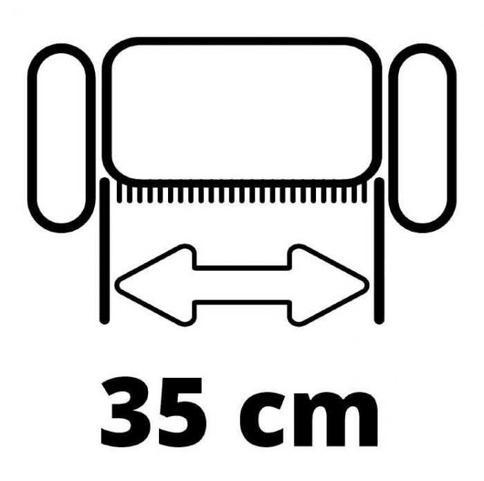 Аератор-скарифікатор акумуляторний Einhell GE-SA 36/35 Li - Solo 36В 35см безщітковий ножи 16шт 11.31кг (без АКБ та ЗП)