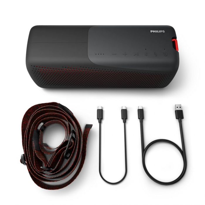 Акустична система Philips TAS7807B 40W, IP67, TWS, Powerbank, Wireless