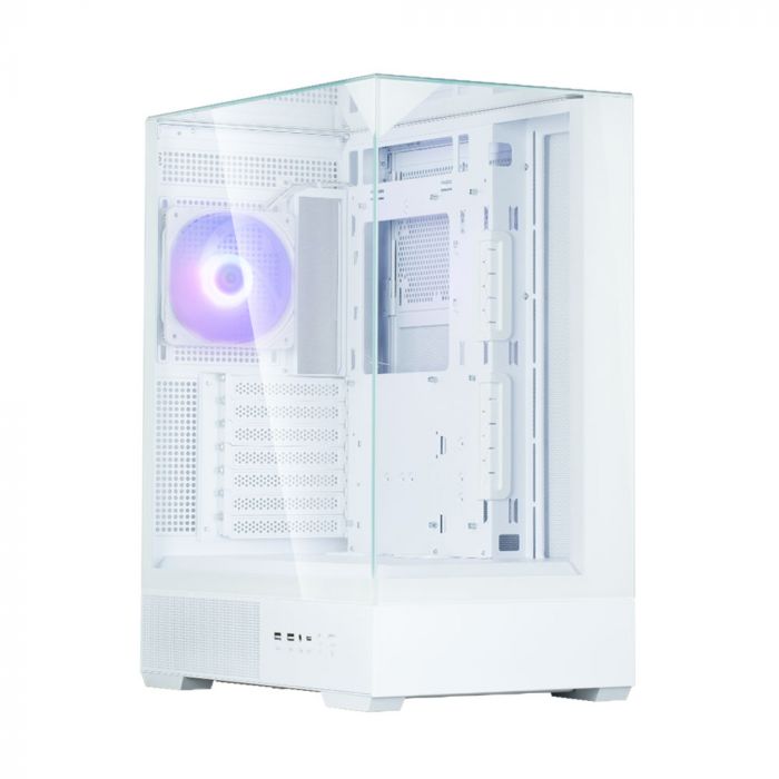 Корпус Zalman P40 Prism без БЖ, 2xUSB3.0, 1xUSBType-C, 1x120мм ARGB, VGA 420мм, LCS ready, TG 3x Panels, ATX, білий