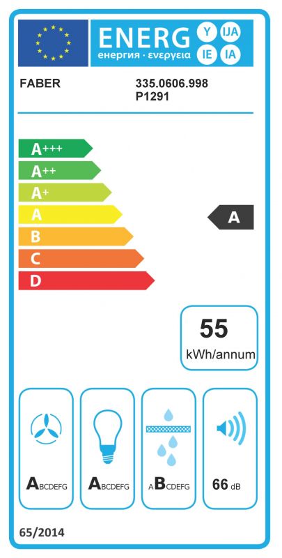 Витяжка Faber купольна, 37см, 1136м.куб/год, Cylindra Plus Bk Matt A37, чорний матовий Витяжка Faber купольна, 37см, 1136м.куб/год, Cylindra Plus Bk Matt A37, чорний матовий