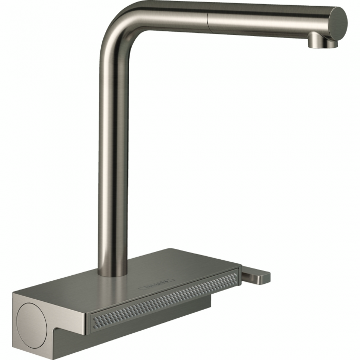 Змішувач для кухні Hansgrohe Aquno Select M81, довж.виливу - 210мм, поворотний, витяжний, 1 важіль, сталь