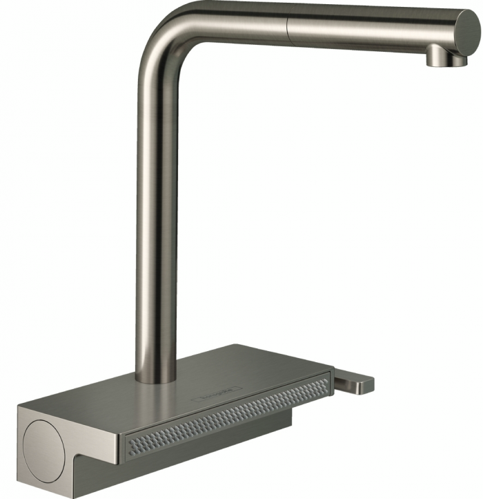 Змішувач для кухні Hansgrohe Aquno Select M81, довж.виливу - 210мм, поворотний, витяжний, 1 важіль, сталь