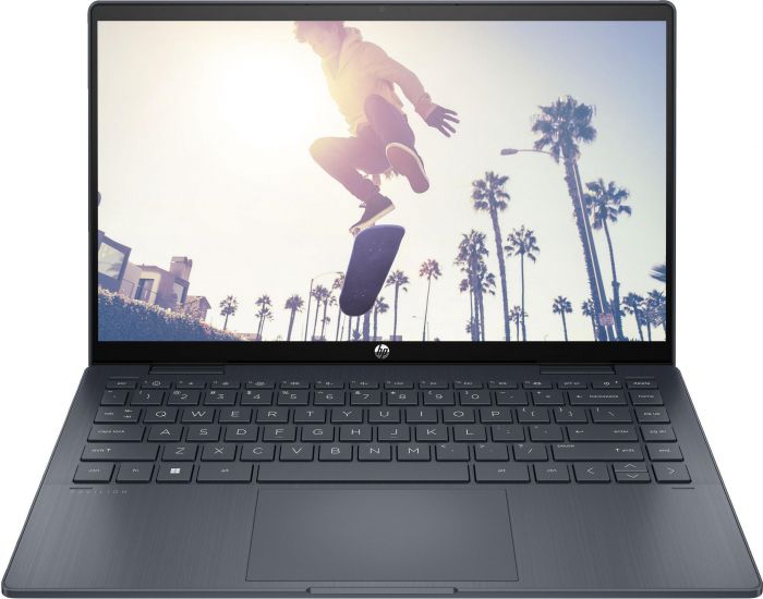 Ноутбук HP Pavilion x360 14-ek2004ua 14" FHD IPS Touch, Intel 5-120U, 16GB, F512GB, UMA, DOS, синій