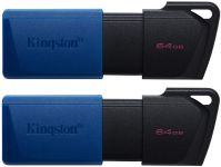 Накопичувач Kingston   64GBx2 USB 3.2 Type-A Gen1 DT Exodia Black Blue
