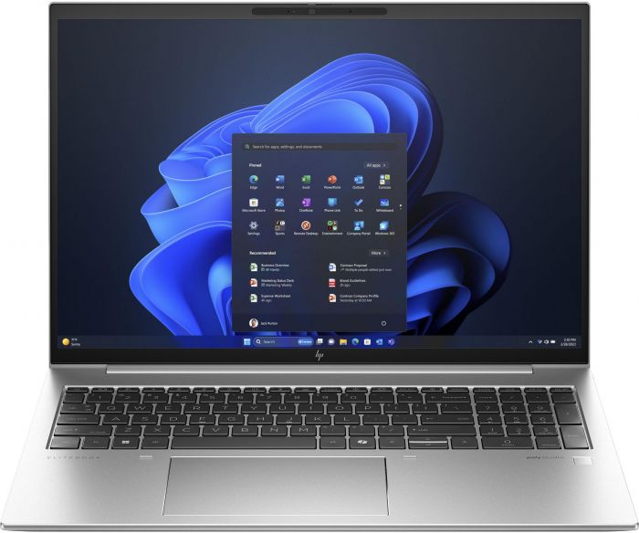 Ноутбук HP EliteBook 860-G11 16" WUXGA IPS AG, Intel U7-165U, 64GB, F2048GB, UMA, LTE, DOS, сріблястий