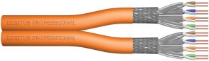 Кабель "вита пара" DIGITUS CAT 7 S-FTP, 1000м, AWG 23/1, LSZH, помаранчевий