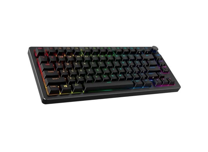 Клавіатура механічна HyperX Alloy Rise 75key, Red, USB-A/WL/BT, EN/UA, RGB, чорний Клавіатура механічна HyperX Alloy Rise 75key, Red, USB-A/WL/BT, EN/UA, RGB, чорний