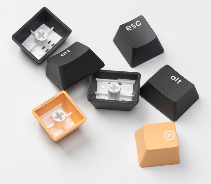 Клавіатура механічна Keychron C1 Pro 87Key, K pro Red, USB-A, QMK/VIA, Hot-swap, EN/UKR, RGB, чорний