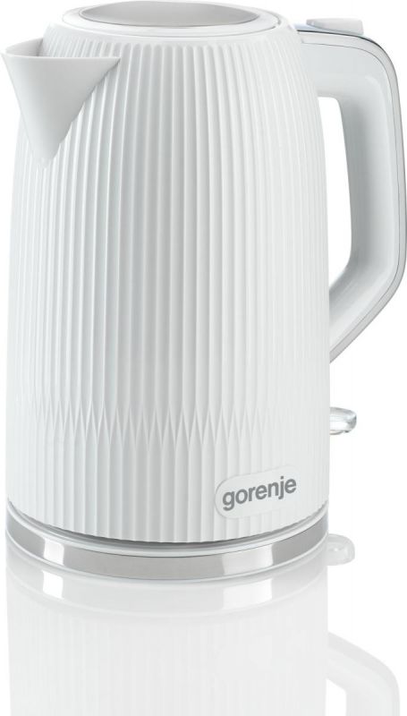 Електрочайник Gorenje 1.7л, Strix-контроль, білий матовий