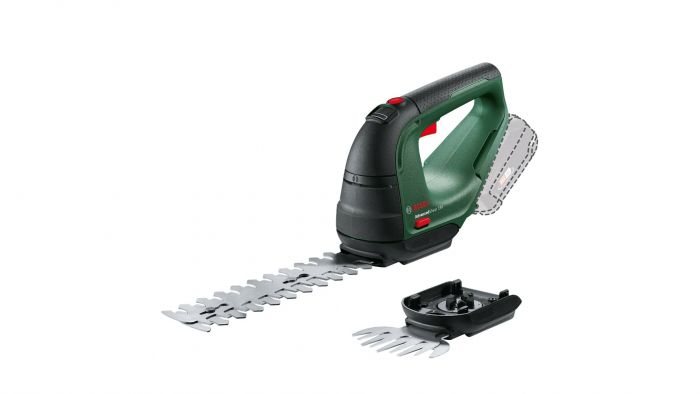 Ножиці для трави акумуляторні Bosch AdvancedShear 18В-10 + насадка кущоріз 10/20см крок різу 8мм 1.85кг