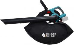 Повітродув-пилосос садовий акумуляторний Konner&Sohnen KS LBV-40V 40В безщітковий 16300об/хв 4 швидкості + турборежим 3.5кг