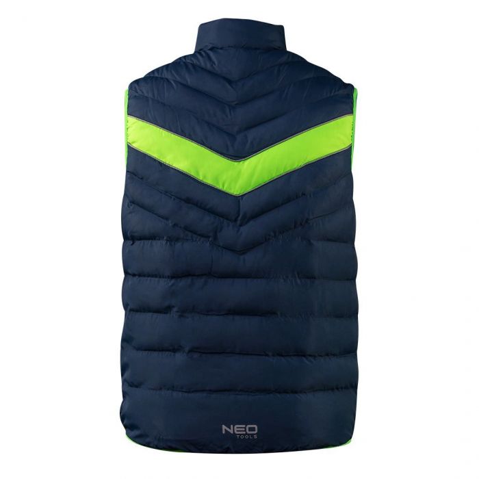Жилет Neo Tools PREMIUM, зимова, утеплена, 100% полиэстер, XXXL(58), чорн зелений