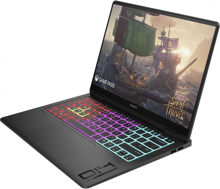 Ноутбук HP OMEN 14-fb0014ua 14" 2.8K OLED, Intel U7-155H, 16GB, F1024GB, NVD4060-8, DOS, чорний