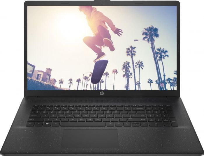 Ноутбук HP 17-cp2021ua 17.3" FHD IPS AG, AMD R5-7520U, 8GB, F1024GB, UMA, DOS, чорний