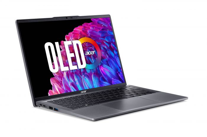 Ноутбук Acer Swift Go 14 SFG14-63 14" 2.8K OLED, AMD R5-8645HS, 16GB, F1TB, UMA, Lin, сірий