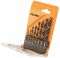 Набір свердел по дереву Tolsen, 8шт, 3-10мм, кейс
