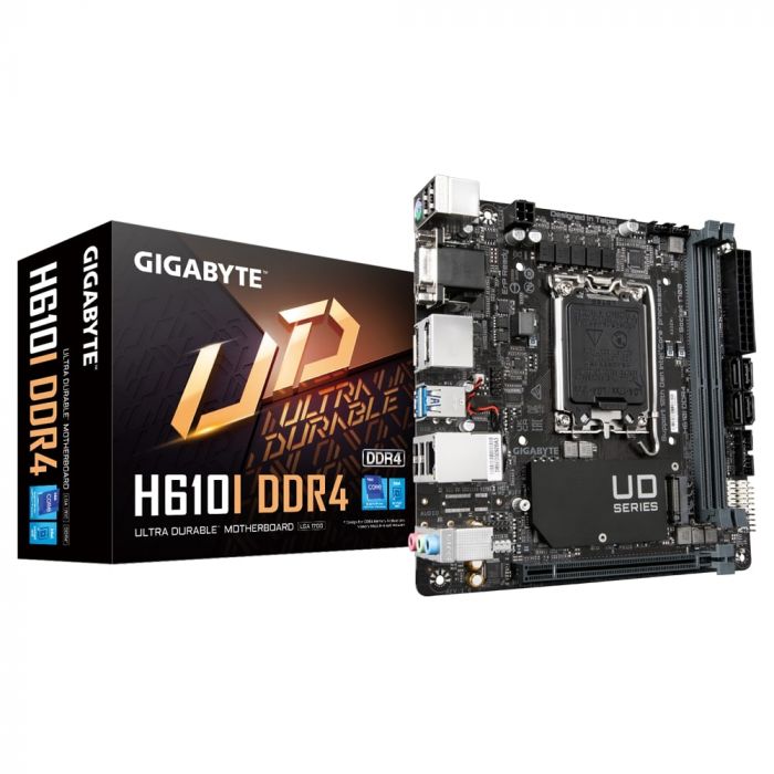 Материнська плата GIGABYTE H610I s1700 H610 2xDDR5 M.2 HDMI D-Sub ATX