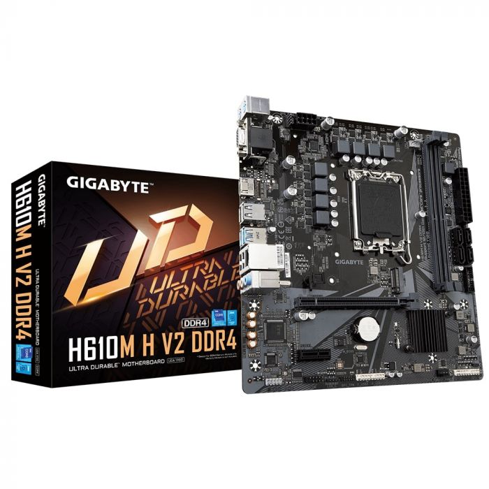 Материнська плата GIGABYTE H610M H V2 s1700 H610 2xDDR5 HDMI D-Sub mATX