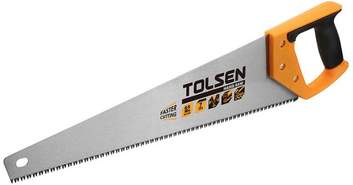 Ножівка по дереву Tolsen, 450мм, 7TPI
