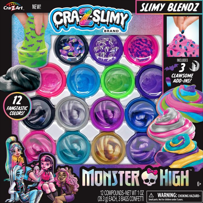 Слайм Cra-Z-Art Monster High Slimy Blendz, набір 19од