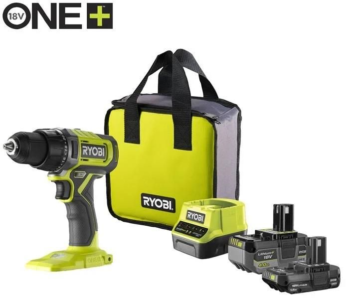 Шурупокрут-дриль акумуляторний Ryobi ONE+ RDD18-2C415S 18В 1х4А·год 1х1.5А·год ЗП 52Нм 450·1750об/хв 1.3кг сумка Шурупокрут-дриль акумуляторний Ryobi ONE+ RDD18-2C415S 18В 1х4А·год 1х1.5А·год ЗП 52Нм 450·1750об/хв 1.3кг сумка