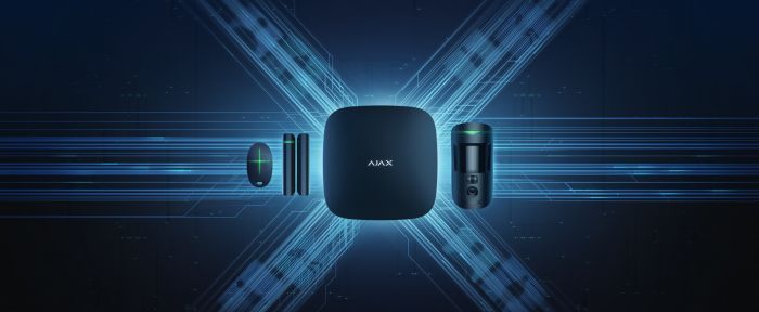 Комплект охоронної сигналізації Ajax HDR StarterKit Cam Plus, hub 2 plus, motioncam HDR, doorprotect, spacecontrol, jeweller, бездротовий, чорний