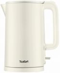 Електрочайник Tefal Thermo Protect, 1.5л, пластик, нержавіюча сталь, світло-бежевий