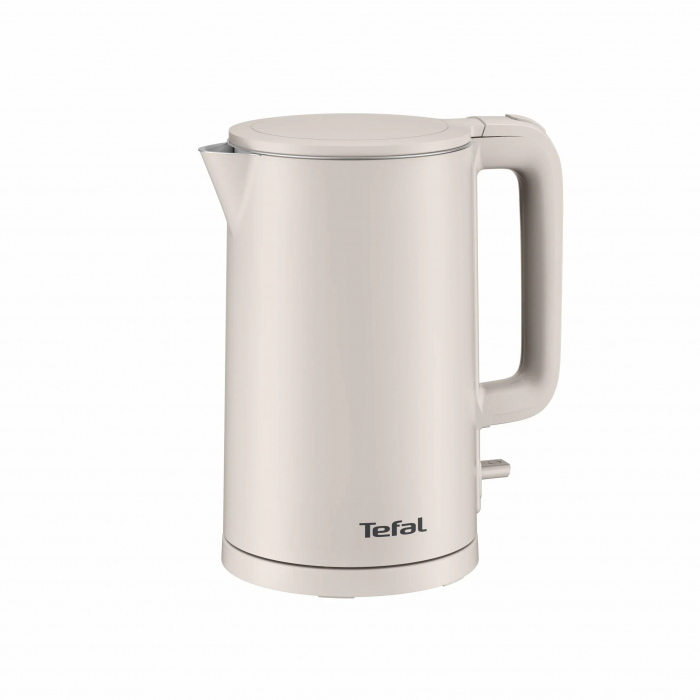 Електрочайник Tefal Thermo Protect, 1.5л, пластик, нержавіюча сталь, бежевий