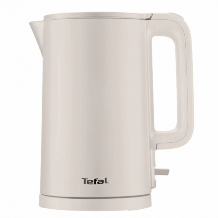 Електрочайник Tefal Thermo Protect, 1.5л, пластик, нержавіюча сталь, бежевий