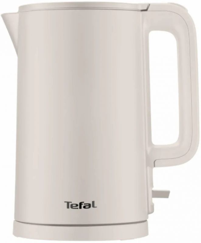 Електрочайник Tefal Thermo Protect, 1.5л, пластик, нержавіюча сталь, бежевий