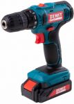 Шурупокрут-дриль акумуляторний Зеніт ЗША-12 М Li 12В 2х1.3А·год 28Нм 0-350·1300об·хв 1.1кг кейс