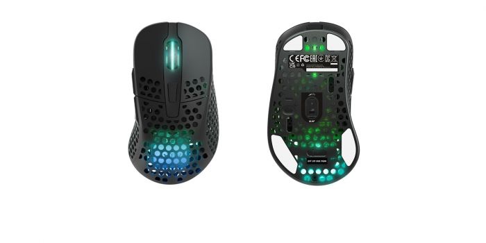 Миша Xtrfy M4, WL/USB-A, RGB, чорний