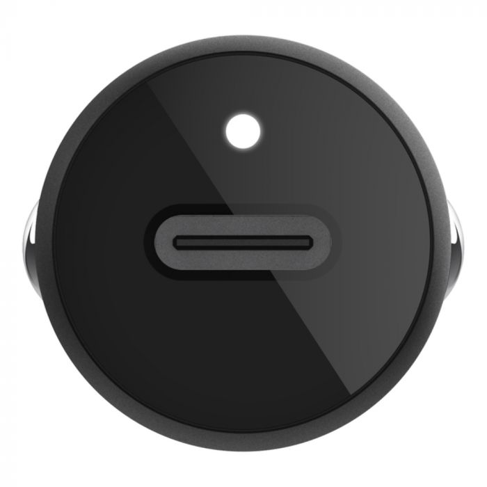 Зарядний пристрій автомобільний Belkin 30Вт USB-C PD PPS, кабель USB-C > USB-C, 1м, чорний