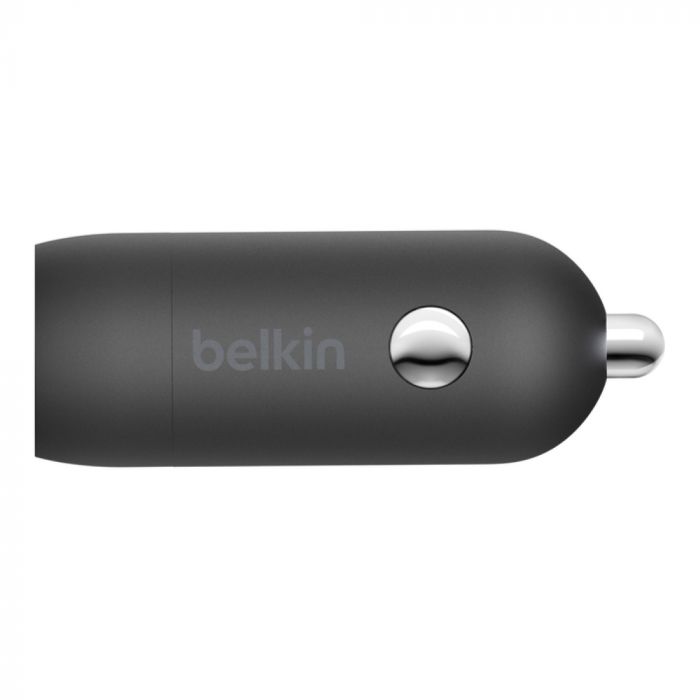 Зарядний пристрій автомобільний Belkin 30Вт USB-C PD PPS, кабель USB-C > USB-C, 1м, чорний