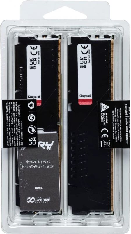 Пам'ять ПК Kingston DDR5 64GB KIT (32GBx2) 6000 FURY Beast Black EXPO