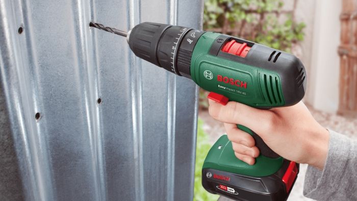 Шурупокрут-дриль акумуляторний Bosch EasyImpact 18V-40 18В 2х2А·год 20·38Нм 0-430·0-1630об·хв кейс ЗП набір з 34 предметів (АС Xline) 1.4кг